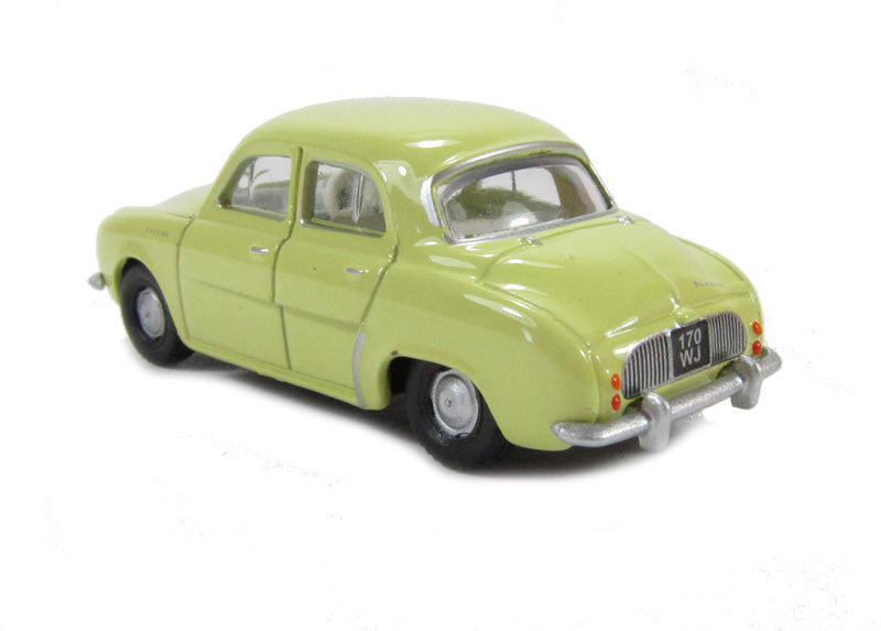 Oxford Diecast 76RD002 Renault Dauphine Yellow OO Gauge (1:76 Scale)