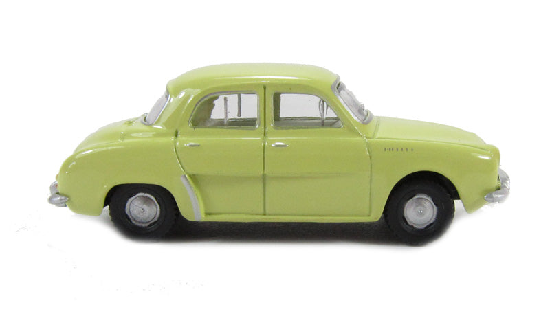 Oxford Diecast 76RD002 Renault Dauphine Yellow OO Gauge (1:76 Scale)