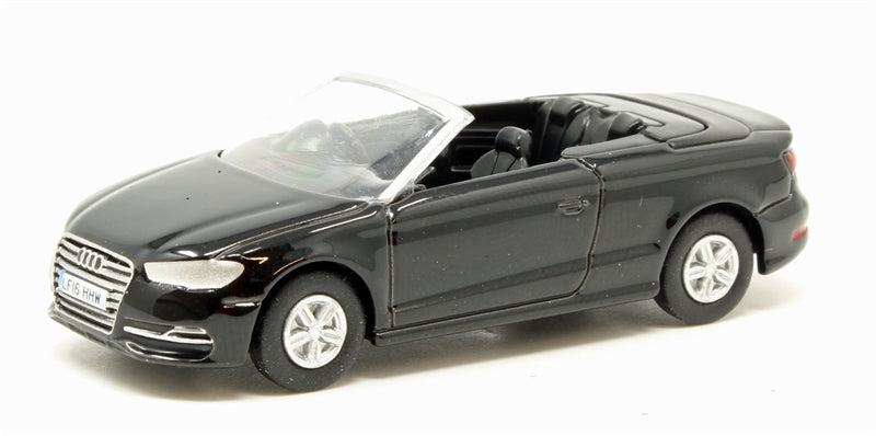 Oxford Diecast 76S3002 Audi S3 Cabriolet Mythos Black - 00 Gauge (1:76 Scale)