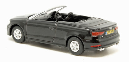 Oxford Diecast 76S3002 Audi S3 Cabriolet Mythos Black - 00 Gauge (1:76 Scale)