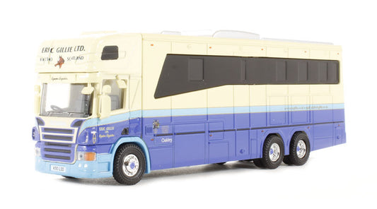 Oxford Diecast 76SCA01HB Scania 380 Horsebox "Eric Gillie" OO Gauge (1:76 Scale)