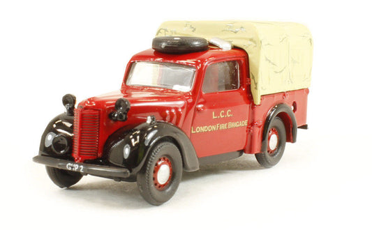 Oxford Diecast 76TIL005 Austin Tilly London Fire Brigade. OO Gauge (1:76 Scale)