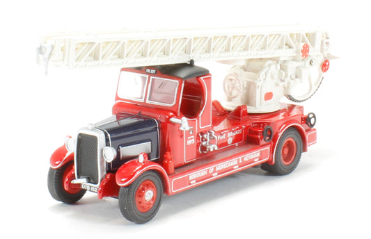 Oxford Diecast 76TLM007 Leyland TLM Fire Engine Closed Cab Morecambe &amp; Heysham OO Gauge (1:76 Scale)