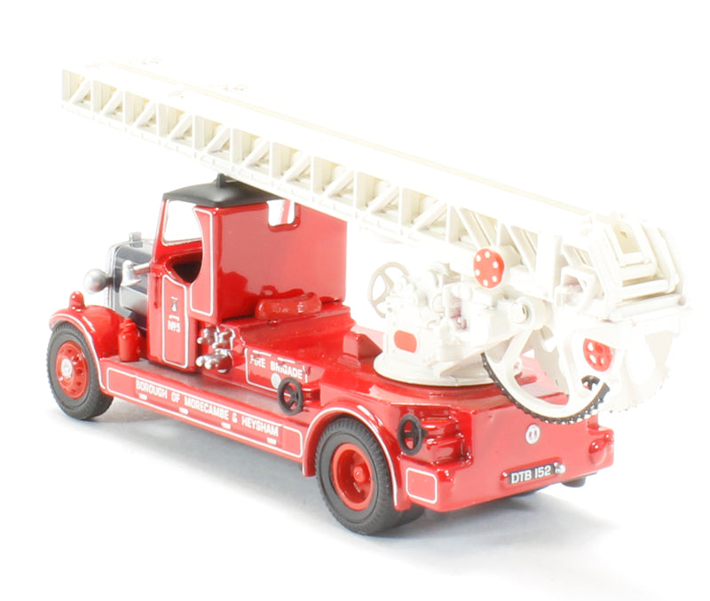 Oxford Diecast 76TLM007 Leyland TLM Fire Engine Closed Cab Morecambe &amp; Heysham OO Gauge (1:76 Scale)