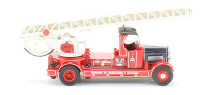 Oxford Diecast 76TLM007 Leyland TLM Fire Engine Closed Cab Morecambe &amp; Heysham OO Gauge (1:76 Scale)