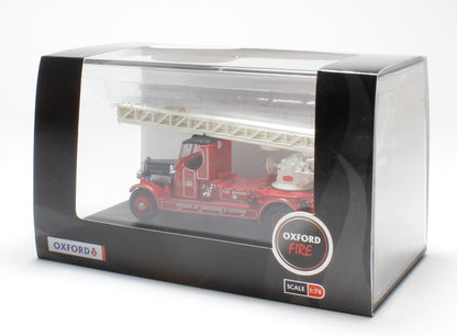 Oxford Diecast 76TLM007 Leyland TLM Fire Engine Closed Cab Morecambe &amp; Heysham OO Gauge (1:76 Scale)