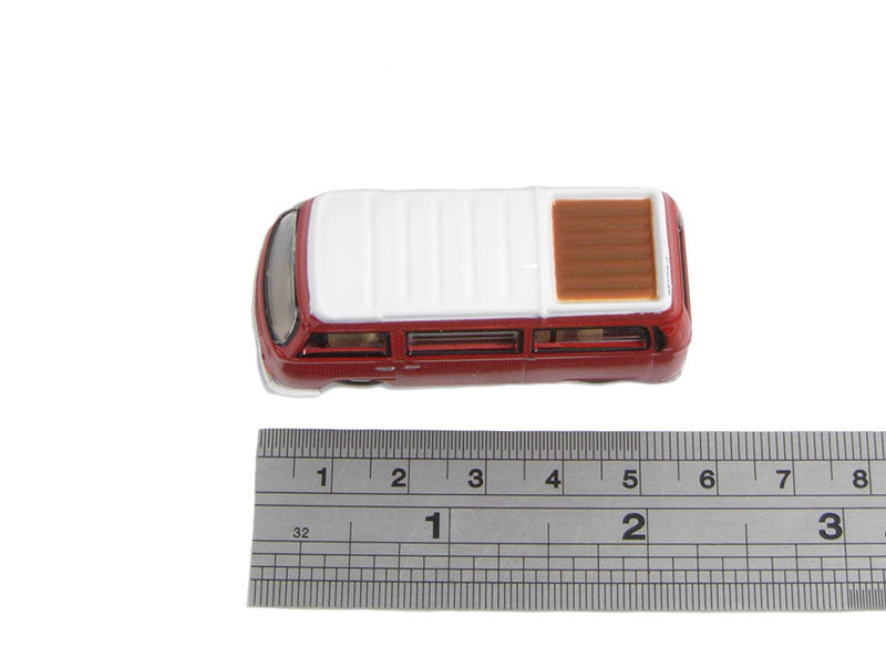 Oxford Diecast 76VW004 VW Camper in Senegal Red with White Roof OO Gauge (1:76 Scale)