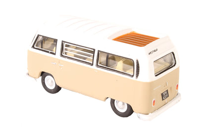 Oxford Diecast 76VW027 Volkswagen VW Camper Van Savannah Beige / White. OO Gauge (1:76 Scale)