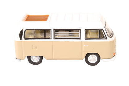 Oxford Diecast 76VW027 Volkswagen VW Camper Van Savannah Beige / White. OO Gauge (1:76 Scale)