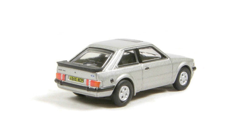 Oxford Diecast 76XR001 Ford Escort XR3i Strato Silver OO Gauge (1:76 Scale)