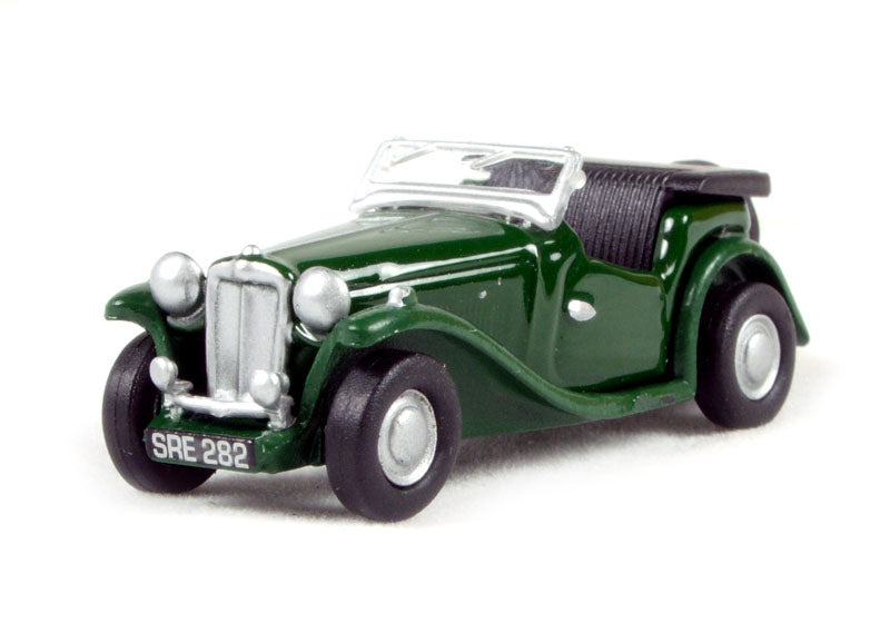 Oxford Diecast 76MGTC001 MGTC in British Racing Green OO Gauge (1:76 Scale)