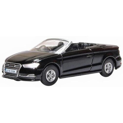 Oxford Diecast 76S3002 Audi S3 Cabriolet Mythos Black - 00 Gauge (1:76 Scale)