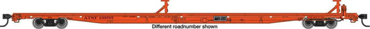 Walthers HO 5549 Scale 85' General American G85 Flatcar - Ready to Run -- Santa Fe #290787