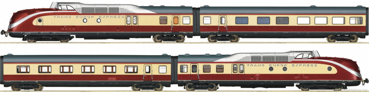 ROCO 63099 4 Unit Diesel Passenger Train + Digital Sound. H0 Gauge (1:87 Scale)