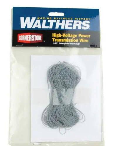 Walthers HO Scale Part #3344 High-Voltage Power Transmission Wire - 100' 30m (Non-Working)