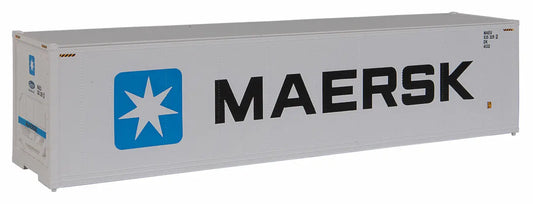 Walthers Part #8353 HO Scale 40' Hi Cube Smooth Side Reefer Container - Assembled - Maersk