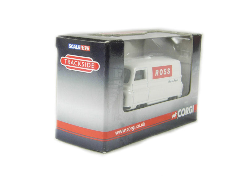 Corgi "Trackside" DG202009 Austin J2 Van in "Ross Frozen Foods" White livery 00 Gauge (1:76 Scale)