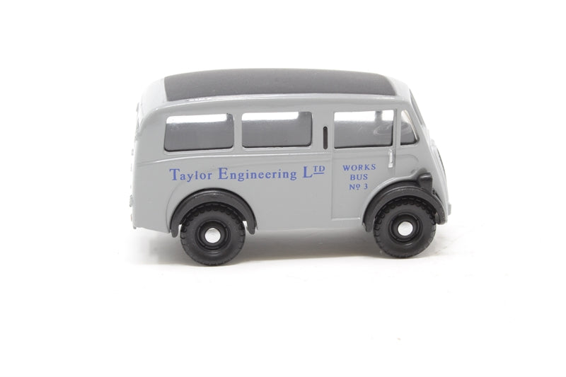 Pocketbond "Classix" EM76650 Morris J Estate Works Bus "Taylor Engineering Ltd.". OO Gauge (1:76 Scale)