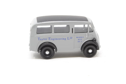 Pocketbond "Classix" EM76650 Morris J Estate Works Bus "Taylor Engineering Ltd.". OO Gauge (1:76 Scale)