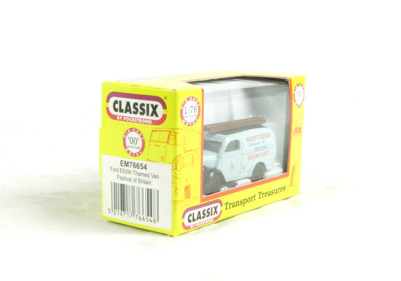 Pocketbond "Classix" EM76654 Ford E83W Thames Van "Festival of Britain". OO Gauge (1:76 Scale)