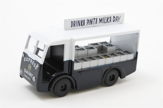 Pocketbond "Classix" EM76669 NCB Electric Milk Float (Open Cab) "Express Dairies". OO Gauge (1:76 Scale)