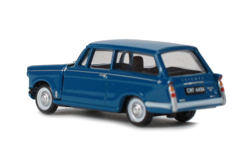 Pocketbond "Classix" EM76883 Triumph Herald 12/50 Estate in Dark Blue. OO Gauge (1:76 Scale)