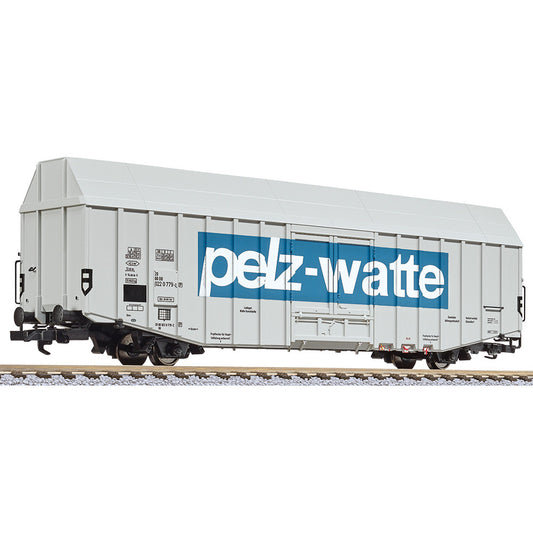 Liliput L235807 Gauge H0 Large Freight Wagon type Hbks "Pelz-Watte", on the DB, epoch IV