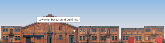 Auhagen 42506 Low relief background buildings