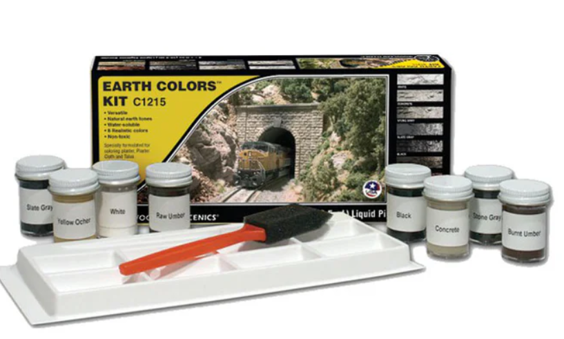 Woodland Scenics C1215 - Earth Colors Liquid Pigment Kit