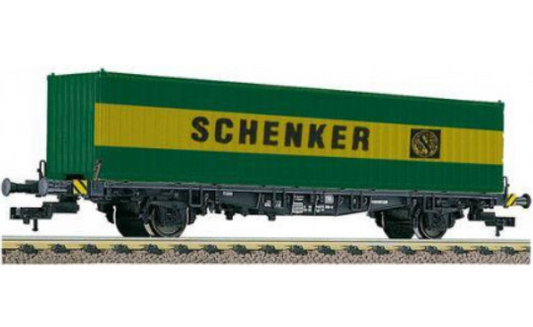 Fleischmann 524001 Container carrier wagon "SCHENKER" type Lgjs 598, DB