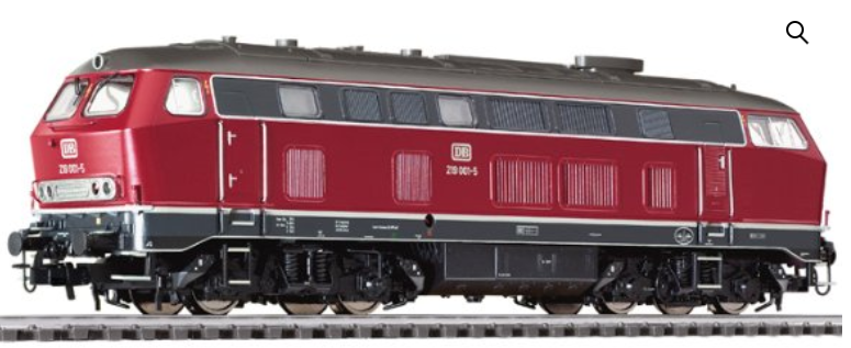 Liliput L132024 Diesel Locomotive BR219 Loco No. 219 001-5 DB Epoch IV DCC Sound HO Scale