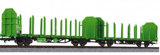 Liliput L235240 Gauge H0 Twin flat wagon unit type Laaps 565, DB, era V / VI