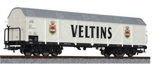 Liliput, L235655, Four Axle Refrigerated Wagon ’VELTINS’ DB Ep.IV, HO Scale