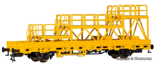 Kibri - 26262 - Low Side Car with Platform GleisBau - Finished Model (HO Scale)