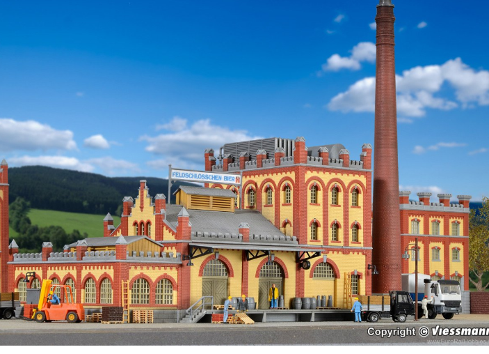 KIBRI 39826 H0 Cold storage depot for brewery Feldschlosschen