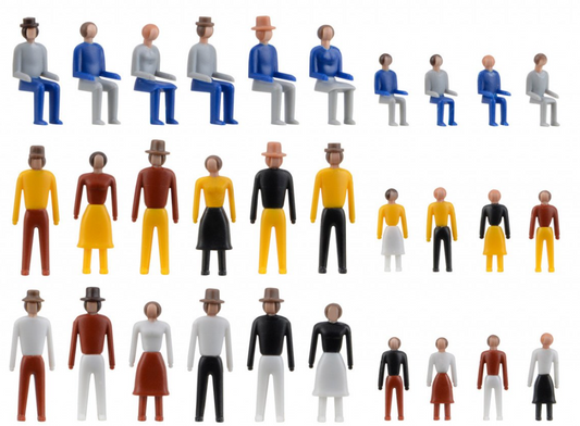 KIBRI 38110 H0 Deco-Set figures adults and children