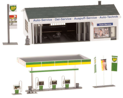 Faller 130345  Petrol station with service bay