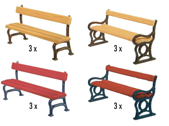 Faller 180443  12 Park benches