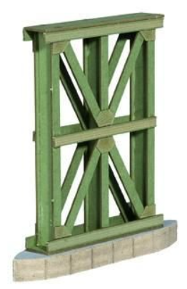 NOCH 67062 Girder structure, for Town bridge, single track