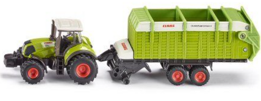 Siku 1846: Claas Axion 850 with Trailer, 1:87 Scale