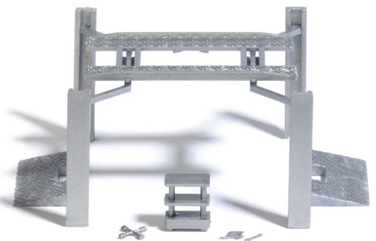 BUSCH 7791 M-Set: Gauge H0 Car lift and tool trolley