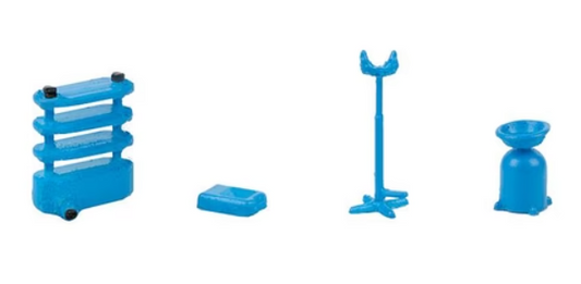 Faller - 180983 - Mechanic - Oil Change Containers (HO Scale)