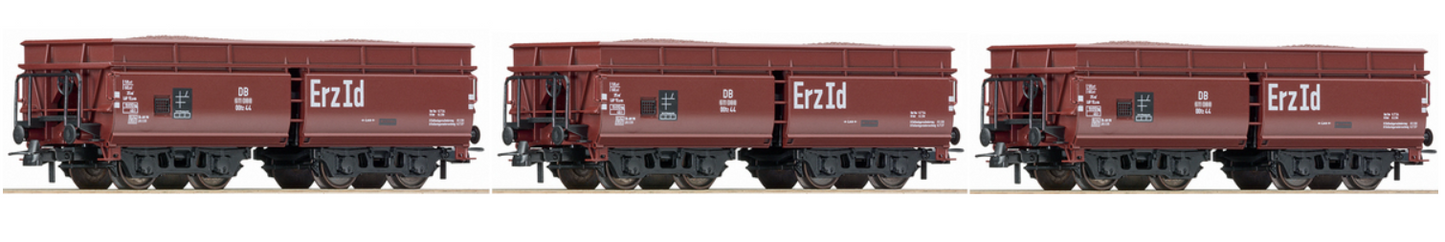 ROCO 67059 3-piece set of DB ore wagons