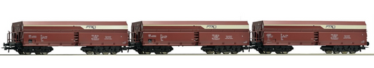 ROCO 67094 Set: 3 pieces. Self-unloading wagon, PTK Rybnik
