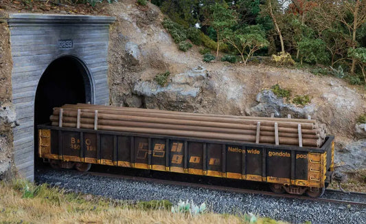 Walthers Cornerstone HO Scale Part #4174 Utility Poles Load - Kit - Fits Most 50' & Larger Gondolas (Sold Separately)